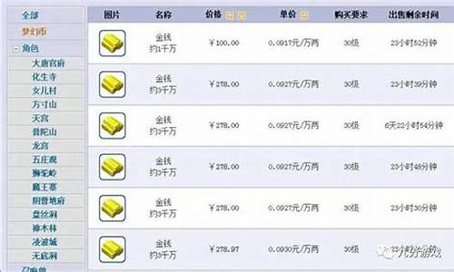 梦幻西游金价怎么涨了_梦幻西游金价怎么涨了很多